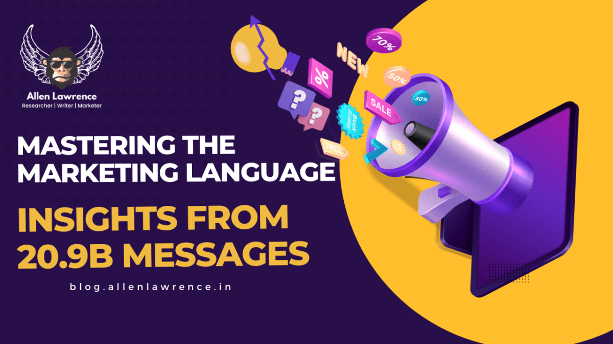 Mastering the Marketing Language - insights from 20b marketing messages